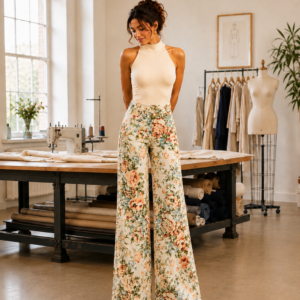 Handmade Floral Palazzo pants